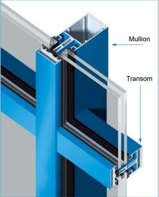 Aluminium curtain wall