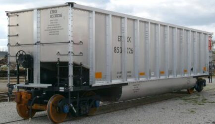 Freight aluminum wagon for coal transportation